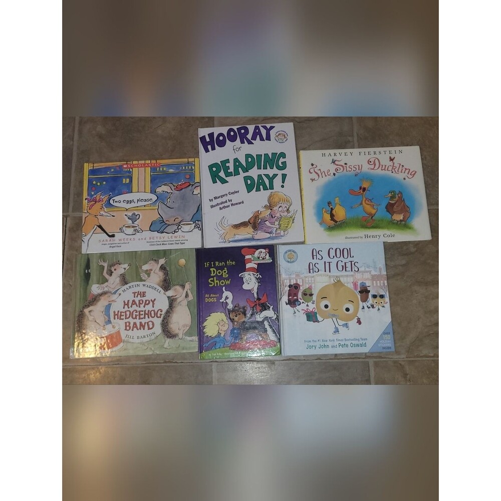 Lot of 6 Children’s Picture Books – Dr. Seuss, Jory John, & More!